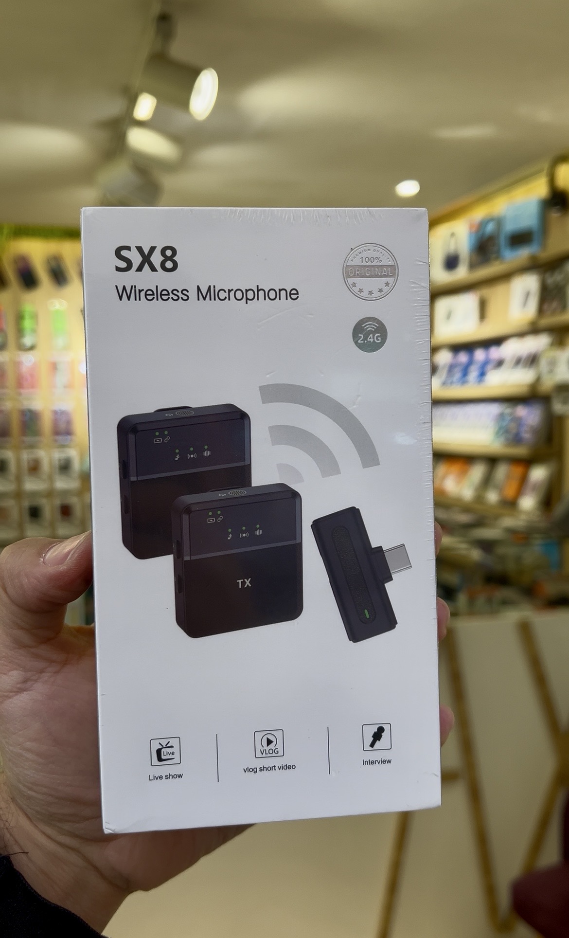 Microphone sans fil SX8