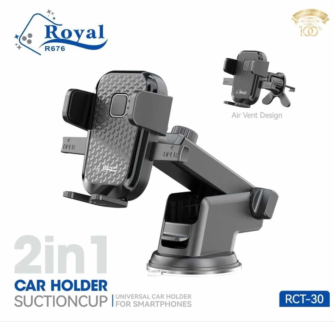 Support Téléphone Voiture Royal  Réglable Universel