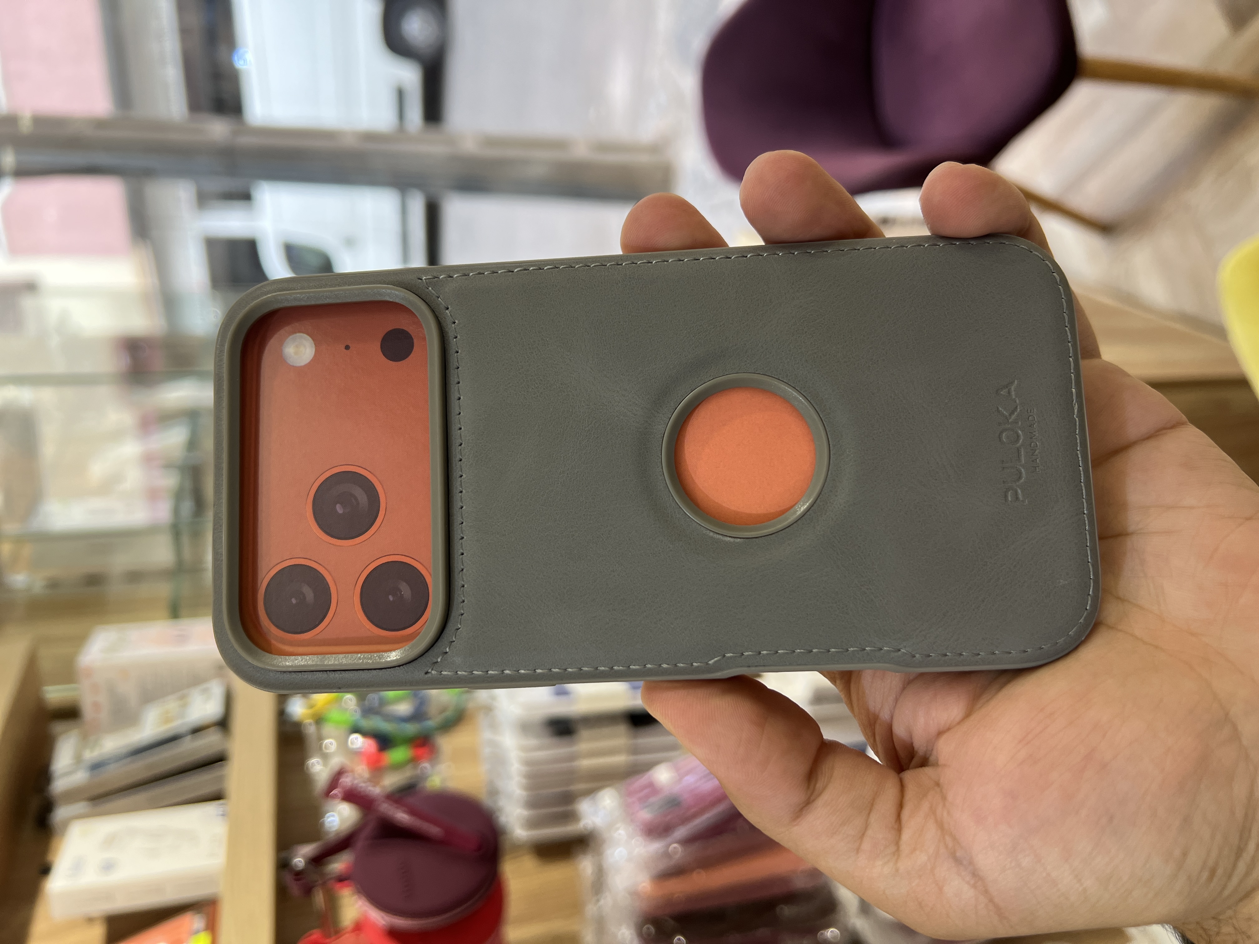 Coque iPhone - Cuir Puloka