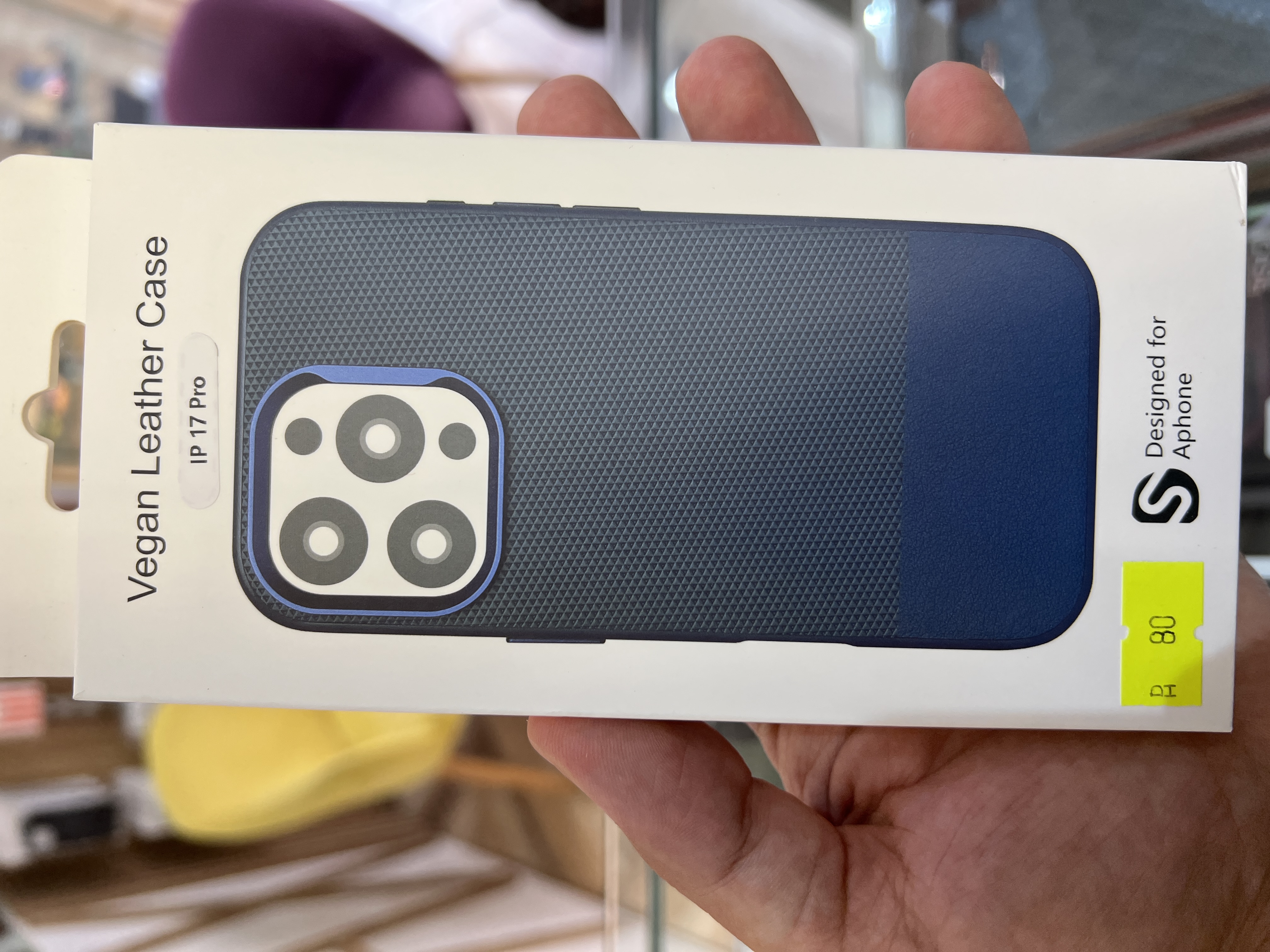 Coque iPhone - Cuir Metal