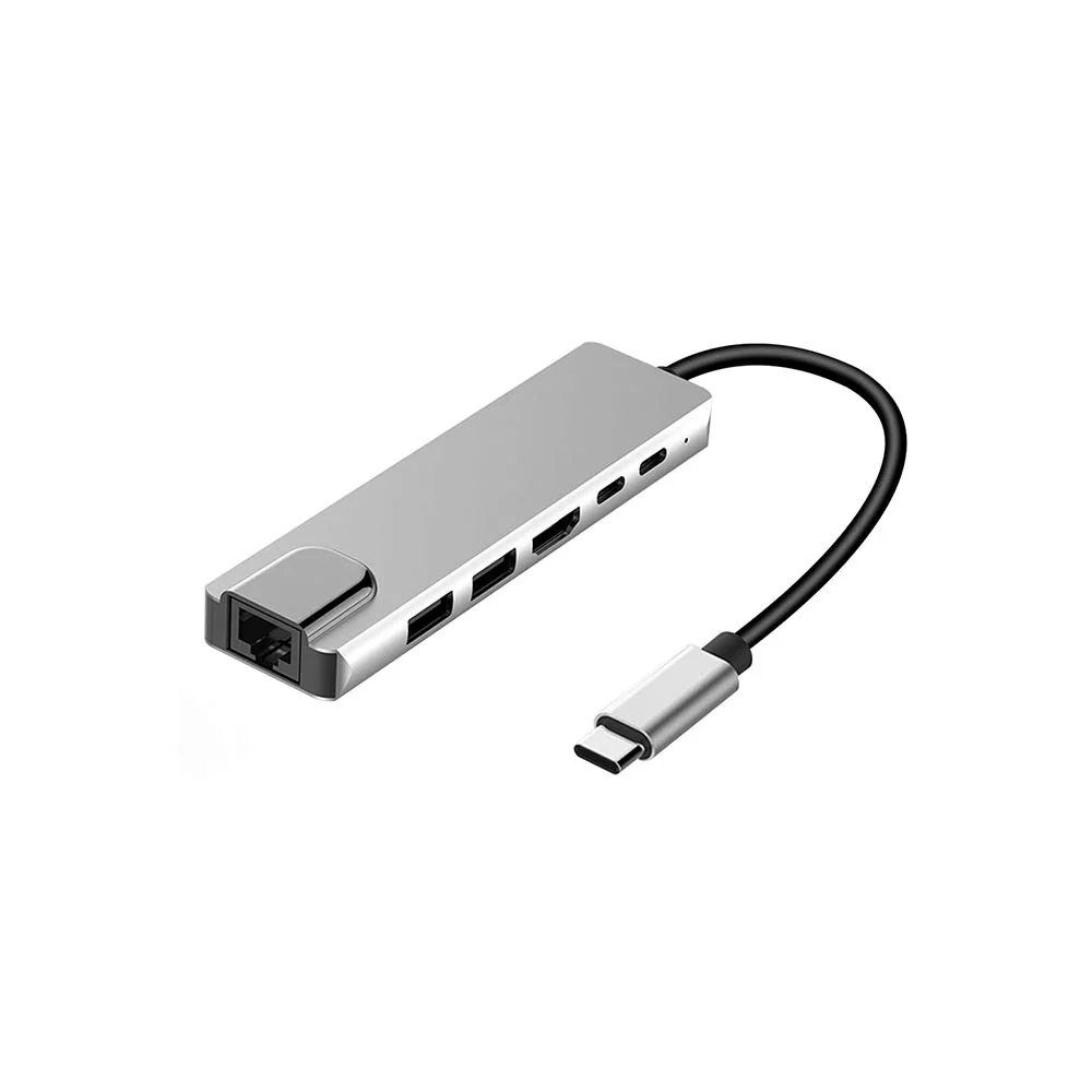 Hub USB-C 6 en 1