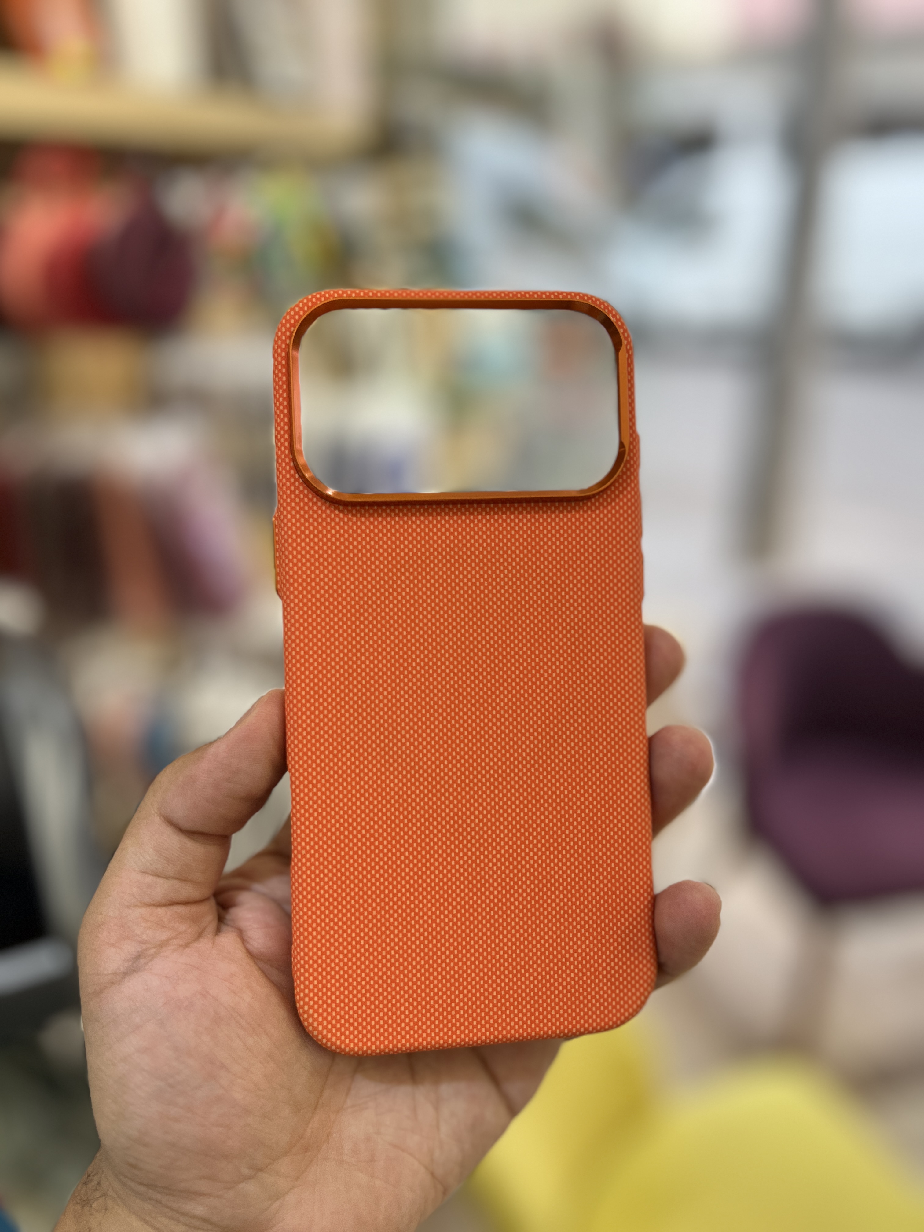 Coque iPhone 17 Series - Orange Carbon 3